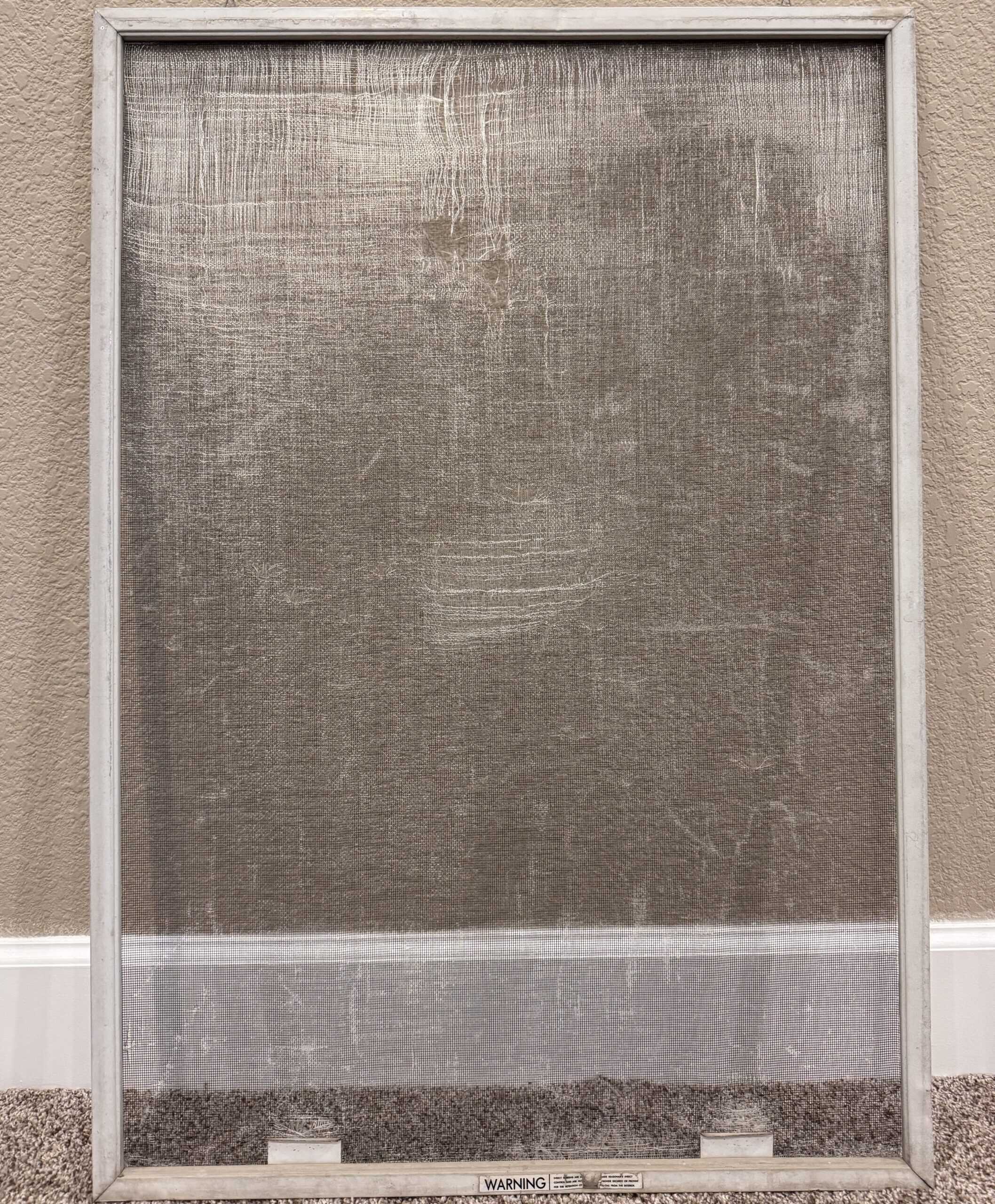 window frame old screen